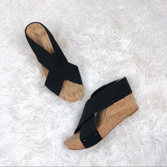 Lucky Brand Shoes - SOLD | Lucky Brand | Black Platform Cork Wedges